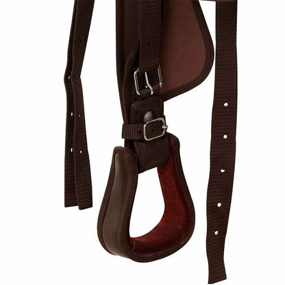 Western Horse Saddle | Brown | Genuine leather | 17 inches