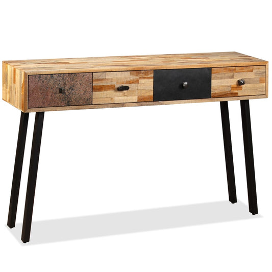 Console Table | Multicoloured | Reclaimed teak | Large | Console Table