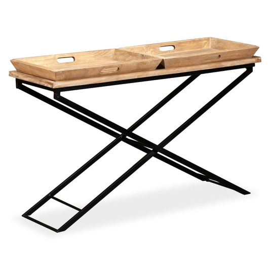 Console Table Solid Mango Wood 130x40x80 cm