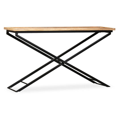 244897 vidaXL Console Table Solid Mango Wood 130x40x80 cm