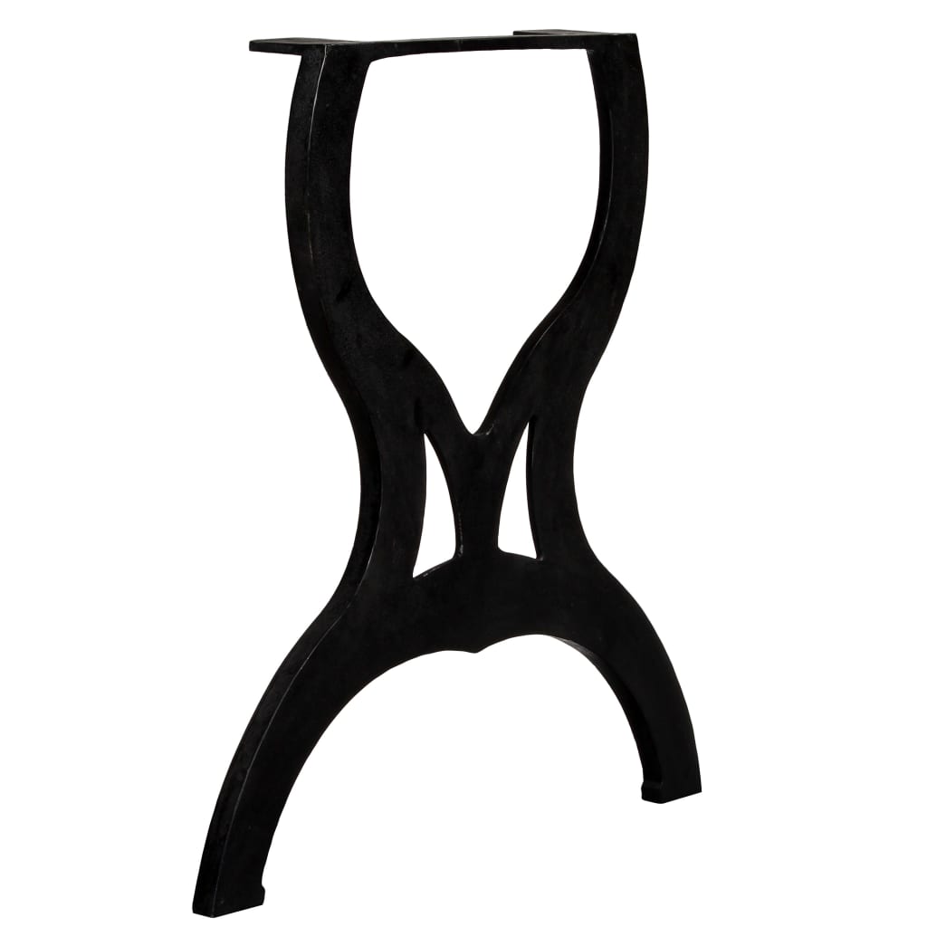 Dining Table Legs 2 pcs X-Frame Cast Iron