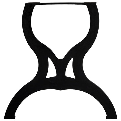 Dining Table Legs 2 pcs X-Frame Cast Iron