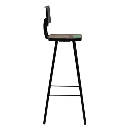 245398 vidaXL Bar Set 3 Piece Solid Reclaimed Wood Multicolour