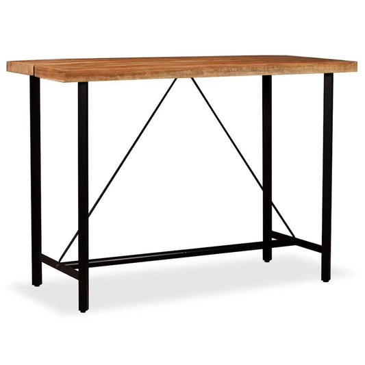 245437 vidaXL Bar Table Solid Acacia Wood 150x70x107 cm