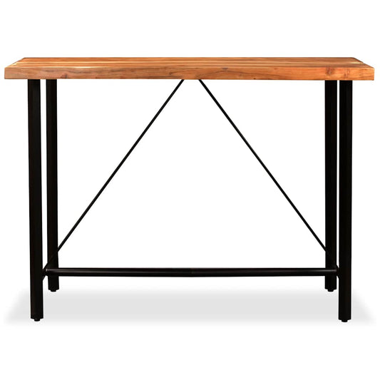 245437 vidaXL Bar Table Solid Acacia Wood 150x70x107 cm