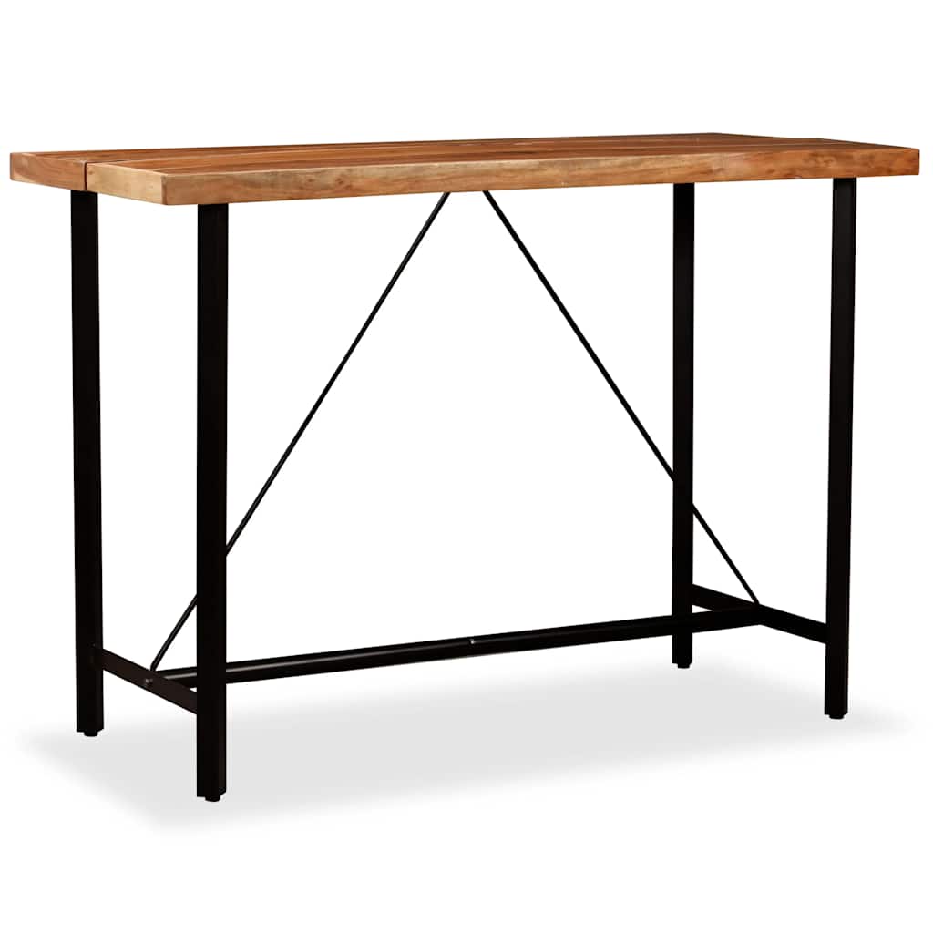 245437 vidaXL Bar Table Solid Acacia Wood 150x70x107 cm