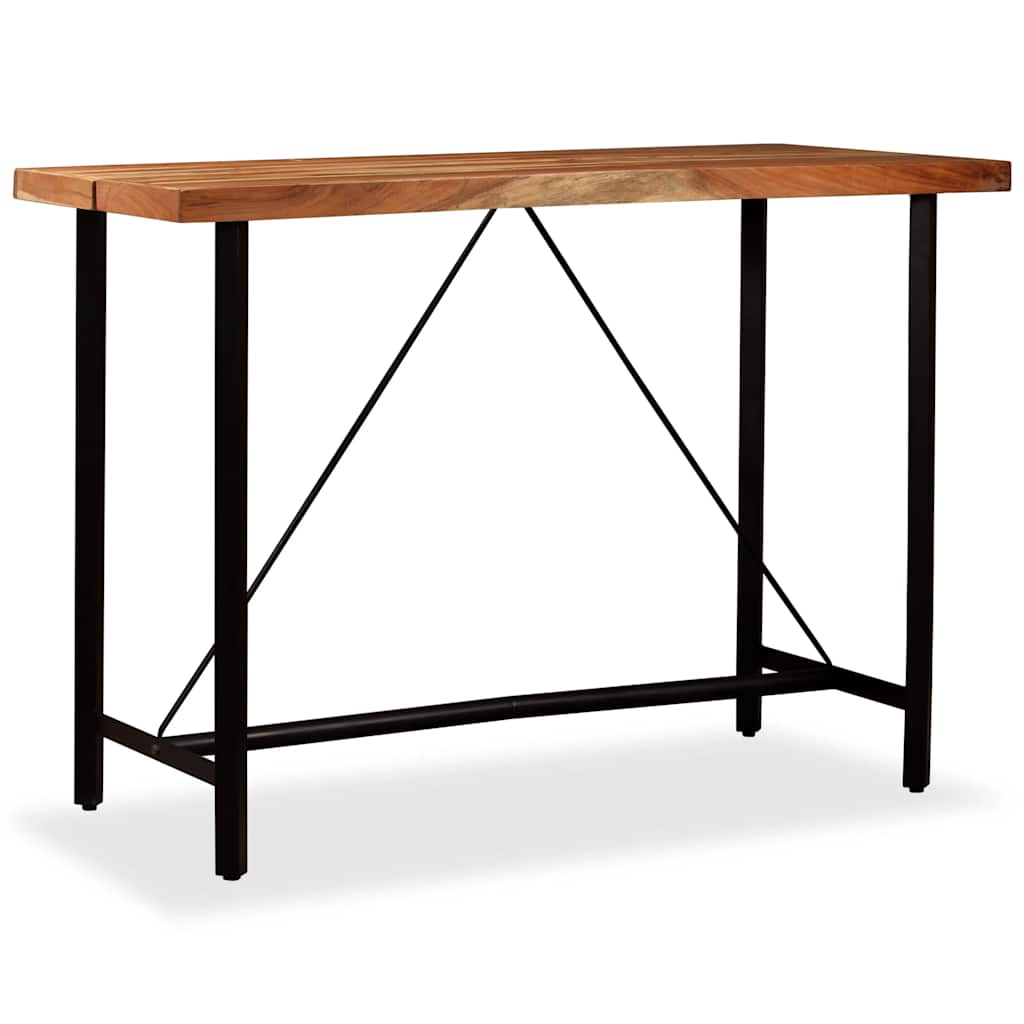 245437 vidaXL Bar Table Solid Acacia Wood 150x70x107 cm