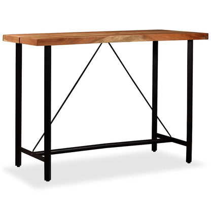 245437 vidaXL Bar Table Solid Acacia Wood 150x70x107 cm