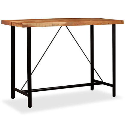 245437 vidaXL Bar Table Solid Acacia Wood 150x70x107 cm