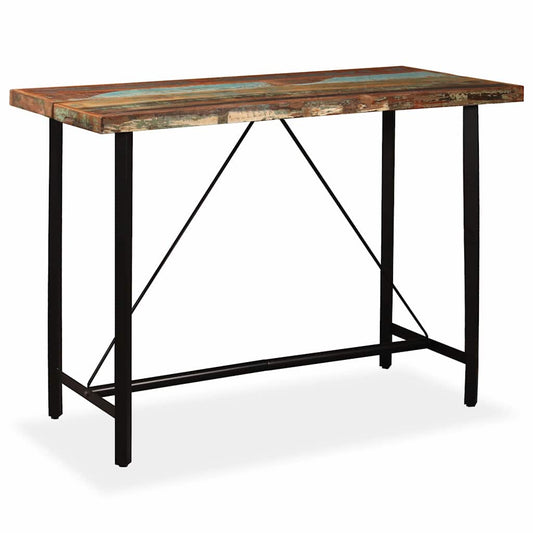 245441 vidaXL Bar Table Solid Reclaimed Wood 150x70x107 cm