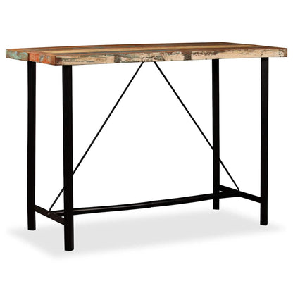 245441 vidaXL Bar Table Solid Reclaimed Wood 150x70x107 cm