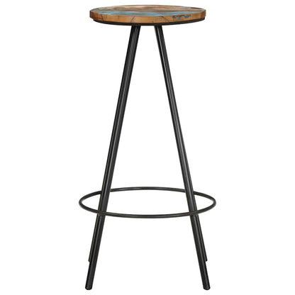 Bar Stools 2 pcs Solid Reclaimed Wood