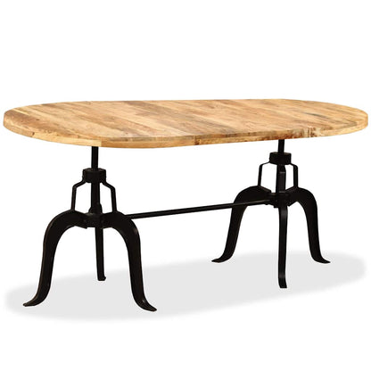 244799 vidaXL Dining Table Solid Mango Wood and Steel 180 cm