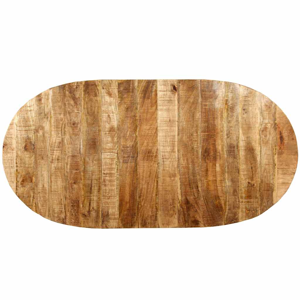 244799 vidaXL Dining Table Solid Mango Wood and Steel 180 cm