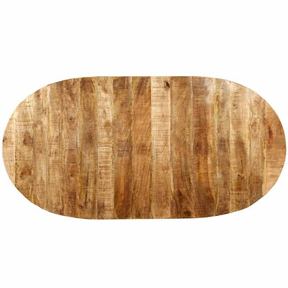 244799 vidaXL Dining Table Solid Mango Wood and Steel 180 cm
