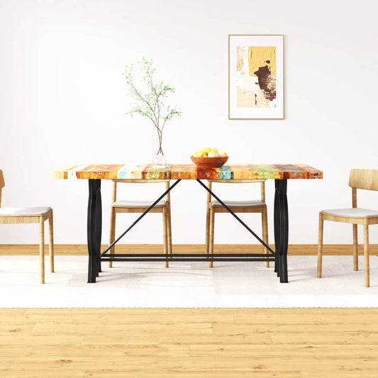 244800 vidaXL Dining Table Solid Reclaimed Wood 180 cm