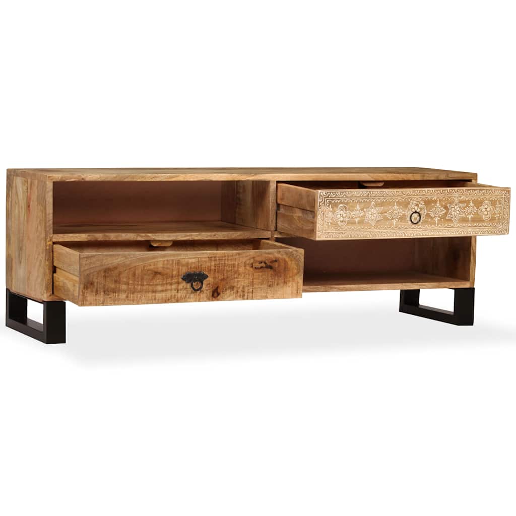 244940 vidaXL TV Cabinet Solid Mango Wood 120x30x40 cm