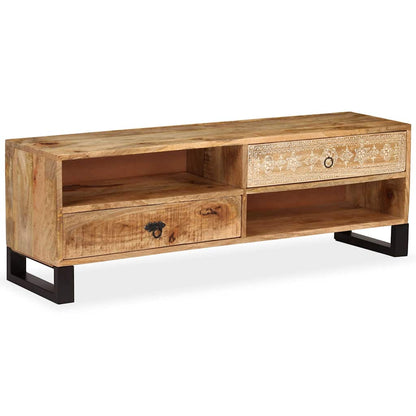 244940 vidaXL TV Cabinet Solid Mango Wood 120x30x40 cm