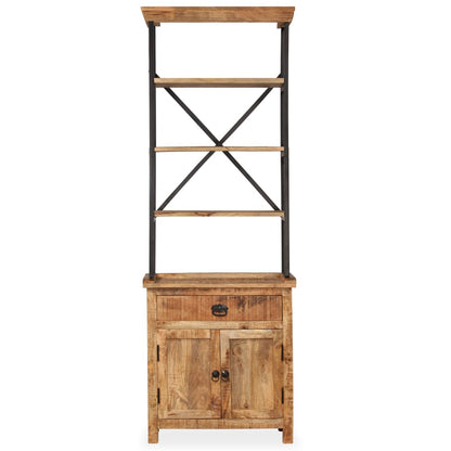 244943 vidaXL Sideboard with Shelves Solid Mango Wood 65x30x180 cm