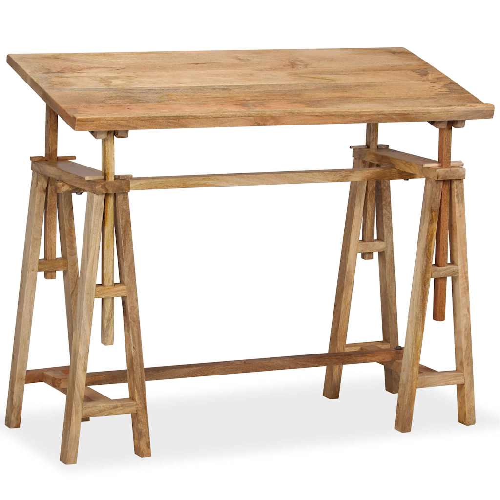 244948 vidaXL Drafting Table Solid Mango Wood 116x50x76 cm
