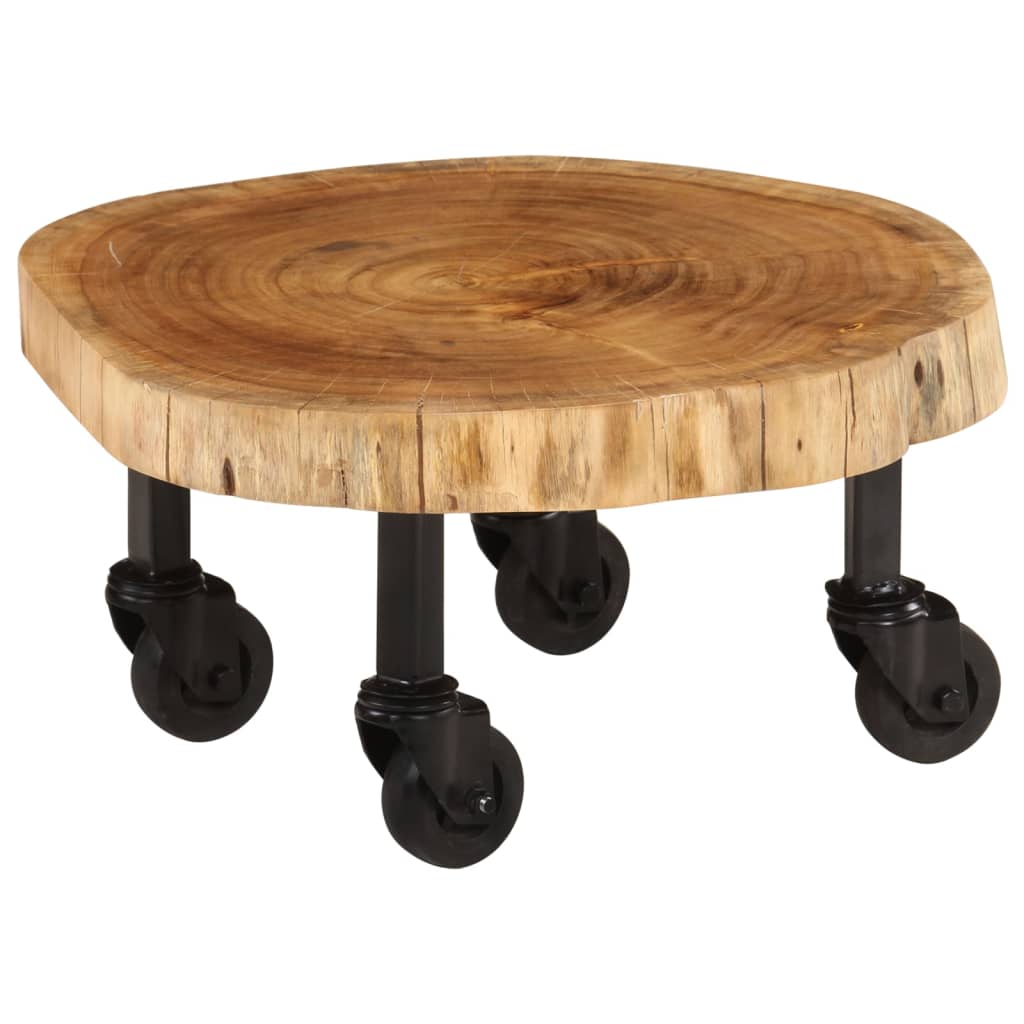 Coffee Table Solid Acacia Wood 60x55x25 cm