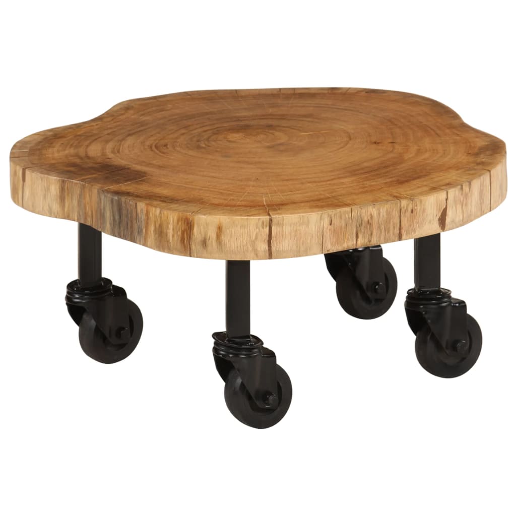 Coffee Table Solid Acacia Wood 60x55x25 cm