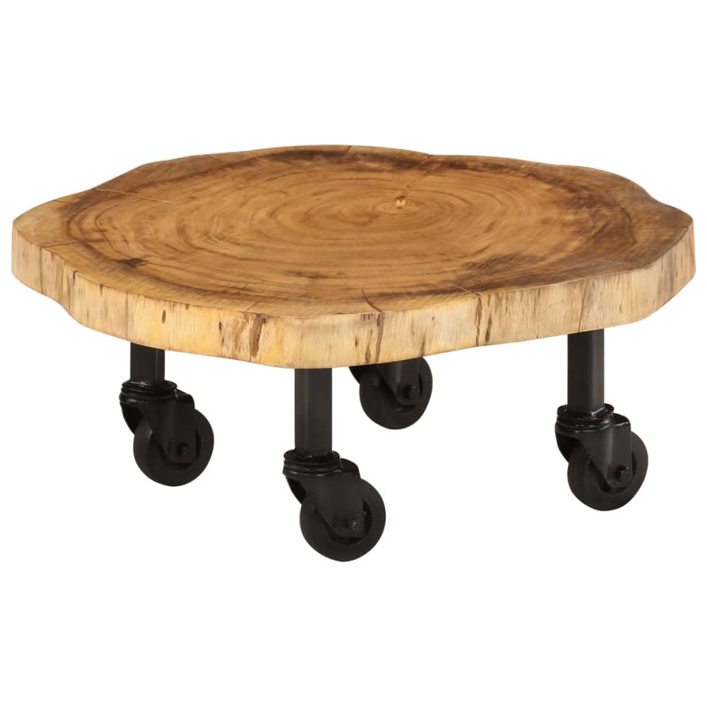 Coffee Table Solid Acacia Wood 60x55x25 cm
