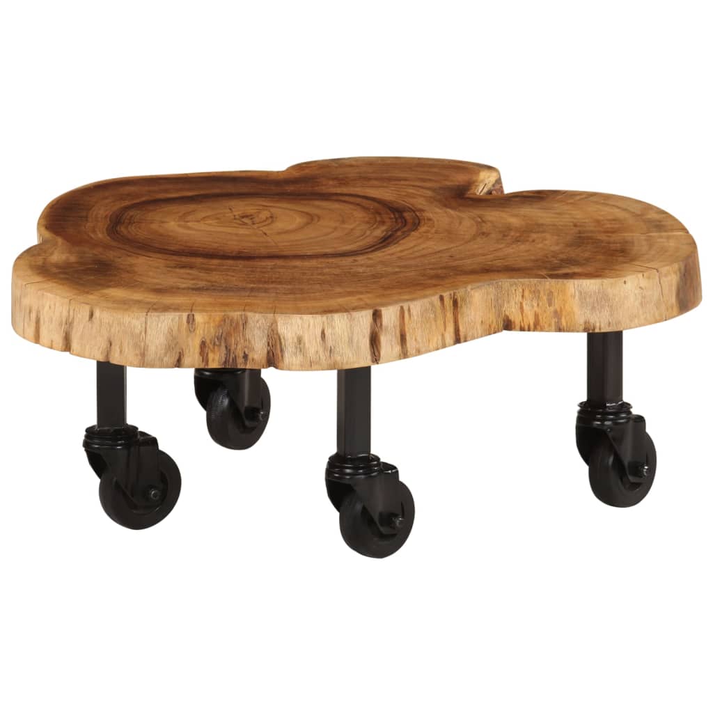 Coffee Table Solid Acacia Wood 60x55x25 cm