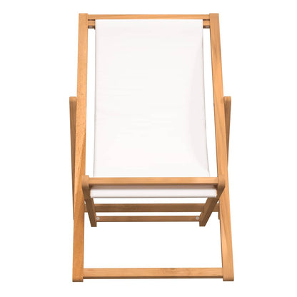 Camping Chair | Brown and cream | Teak wood | Standard | Foldable