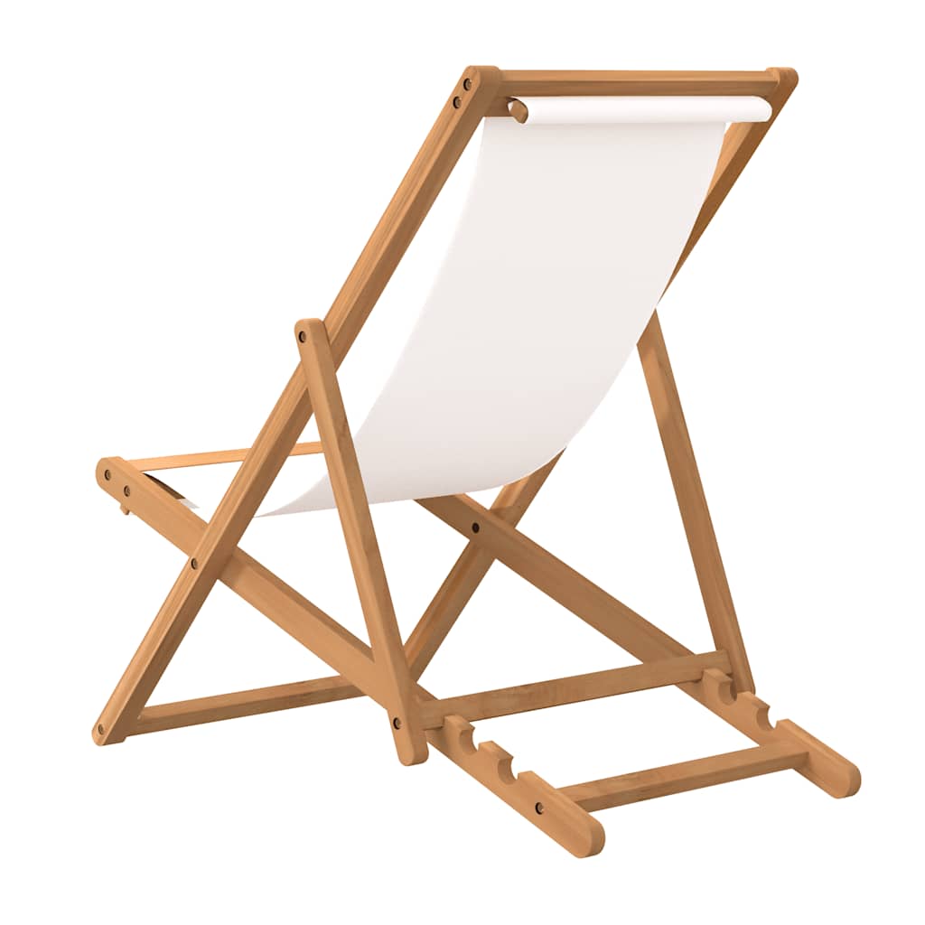 Camping Chair | Brown and cream | Teak wood | Standard | Foldable