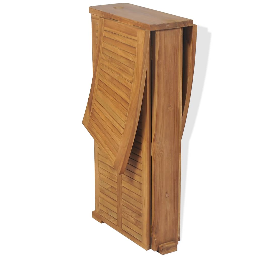 Outdoor Bar Set | Brown | Solid Teak Wood | Medium | Foldable