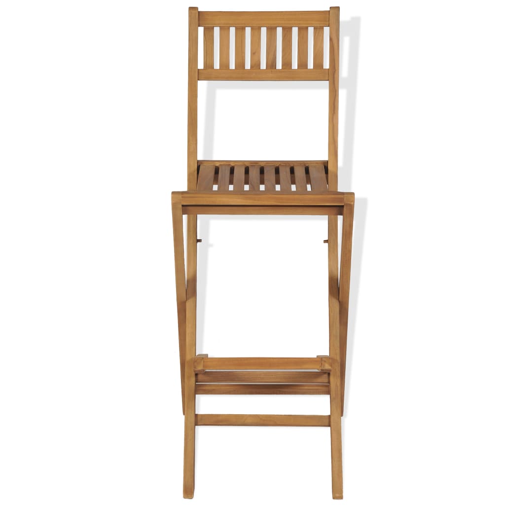 Outdoor Bar Set | Brown | Solid Teak Wood | Medium | Foldable