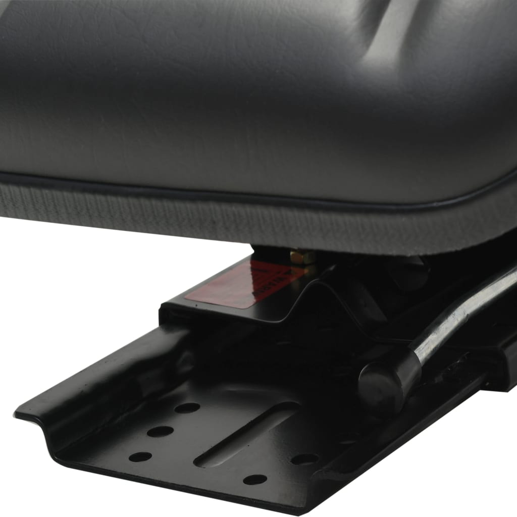 Tractor Seat | Black | Steel frame, PVC upholstery | Universal