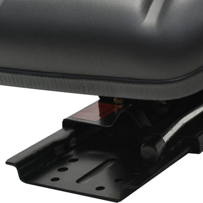 Tractor Seat | Black | Steel frame, PVC upholstery | Universal