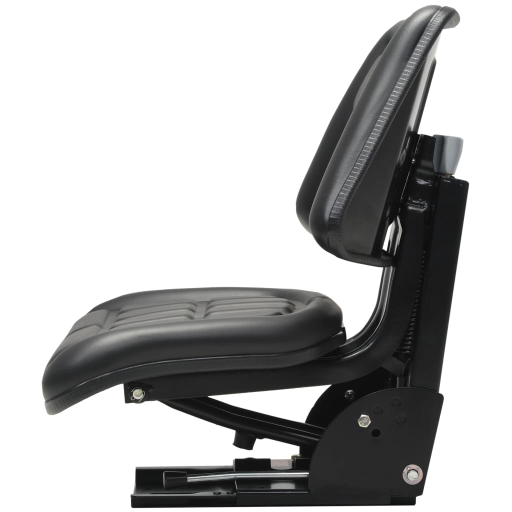 Tractor Seat | Black | Steel frame, PVC upholstery | Universal