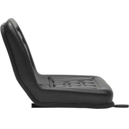 Universal Tractor Seat | Black | Steel frame, PVC upholstery | Universal
