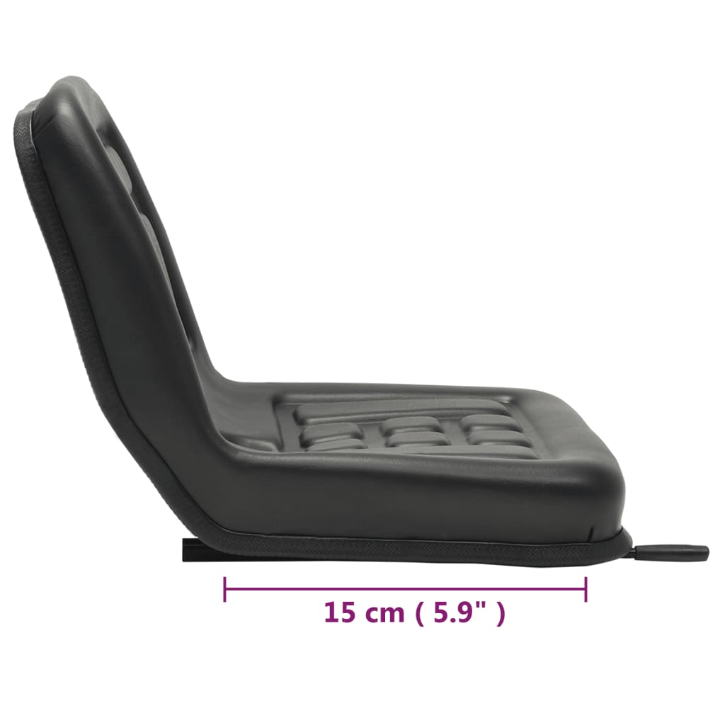 Universal Tractor Seat | Black | Steel frame, PVC upholstery | Universal
