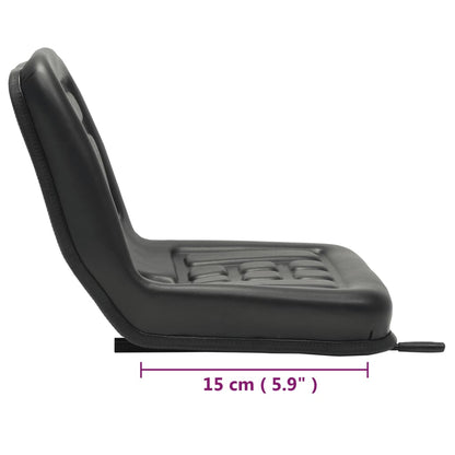 Universal Tractor Seat | Black | Steel frame, PVC upholstery | Universal