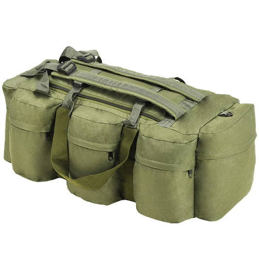 3-in-1 Army-Style Duffel Bag 45 L Olive Green