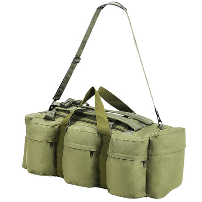 3-in-1 Army-Style Duffel Bag 45 L Olive Green