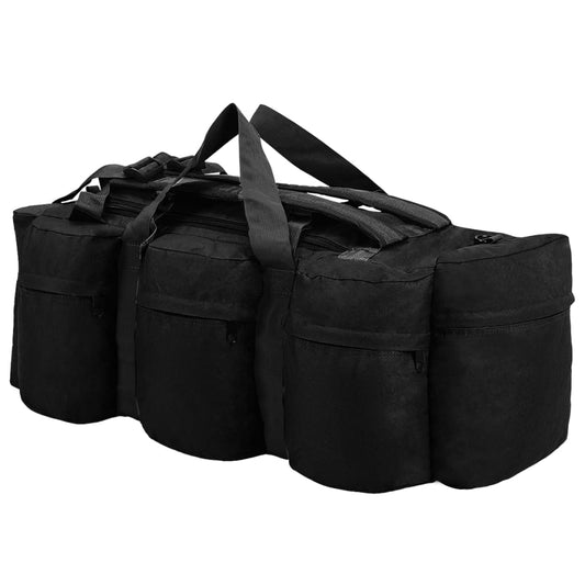 3-in-1 Army-Style Duffel Bag 45 L Black