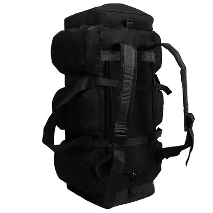 3-in-1 Army-Style Duffel Bag 45 L Black