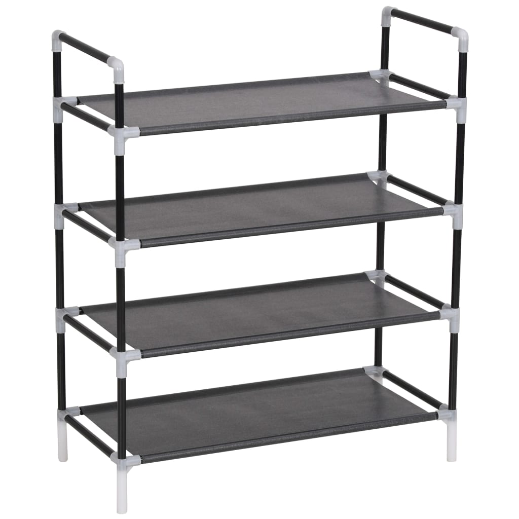 Shoe Rack | Black | Metal | Standard | Shoe Rack | Rectangular