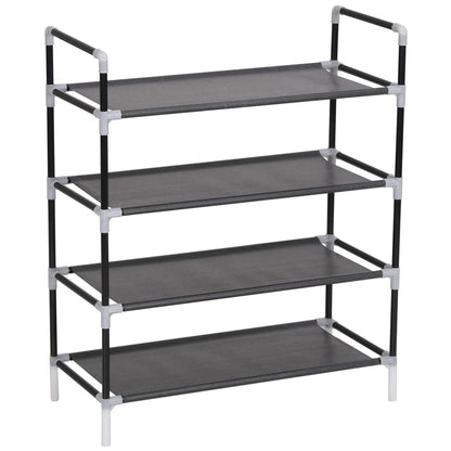 Shoe Rack | Black | Metal | Standard | Shoe Rack | Rectangular