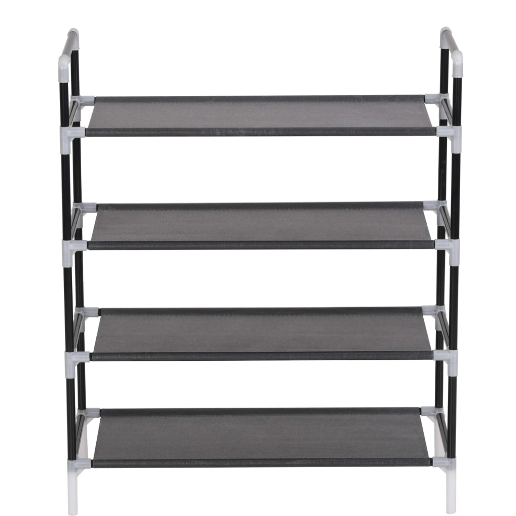 Shoe Rack | Black | Metal | Standard | Shoe Rack | Rectangular