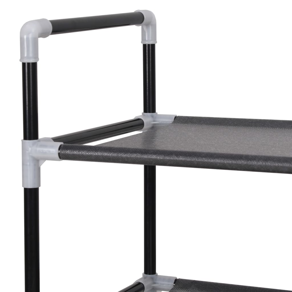 Shoe Rack | Black | Metal | Standard | Shoe Rack | Rectangular