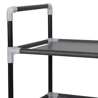 Shoe Rack | Black | Metal | Standard | Shoe Rack | Rectangular