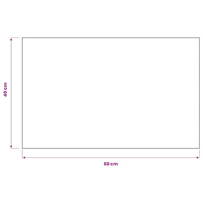 Dust Control Mat Rectangular Tufted 40x60 cm Black