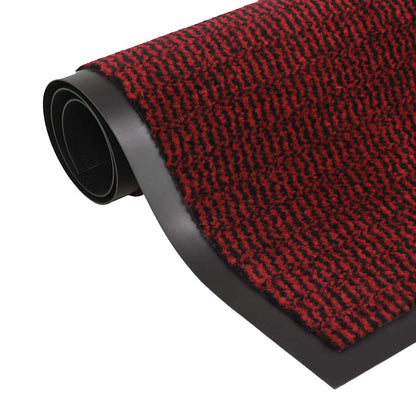 132720 vidaXL Dust Control Mat Rectangular Tufted 120x180 cm Red