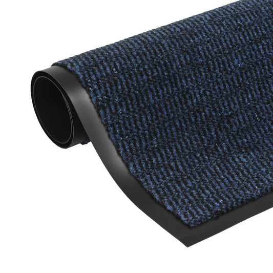132721 vidaXL Dust Control Mat Rectangular Tufted 120x180 cm Blue